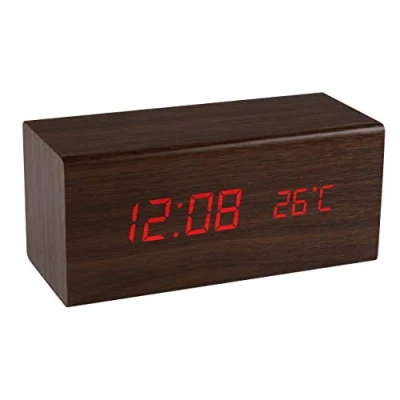 Image of PRECISION Alarm Clock, Brown, One Size