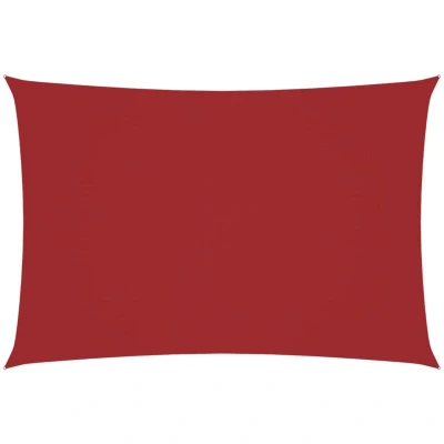 Image of vidaXL Sunshade Sail Oxford Fabric Rectangular 3x5 m Red