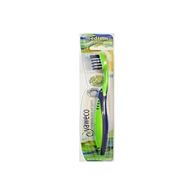 Image of Yaweco 101020 Eco Toothbrush Nylon Medium, Assorted Colours