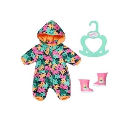 Image of BABY born Little Outdoor Onesie 836323 with Matching Wellies for 36cm Doll Easy Kids to Dress Independently Suitable Children from 1 Years Old