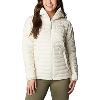 Image of Columbia Women&#039;s Silver Falls Hooded Jacket, Puffer Chalk, Size L