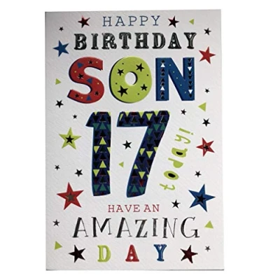 Image of For A Wonderful Son on your 17th Birthday Card 7402 Design CG