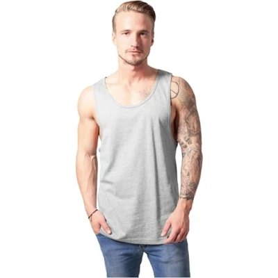 Image of Urban Classics BIG TANK Top, Men&#039;s, Size: Large, Light grey