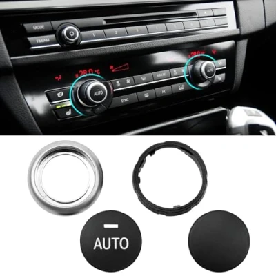 Image of TTCR II Compatible with BMW Air Conditioning Knob,Climate Control Knob Button Repair Kit Temperature Adjustment Switch for 5 Series F10 F11,6 F12 F13,7 F01 F02, X5 F15, X6 F16