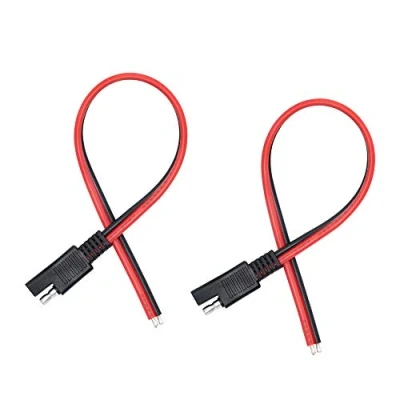 Image of PNGKNYOCN 12V SAE Connector Cable 2 Pack 14AWG Pin Single Plug Quick Disconnect Car Extension for Motorcycles, Cars, Tractors(30cm)