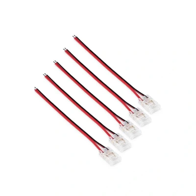 Image of JCC COB LED Strip 2 Pin Connector to 10cm Cable (Pack of 5)