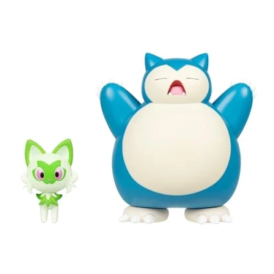 Image of Pokemon Battle Figure 2 Pack Inch Sprigatito and 4.5 Snorlax Ready Figures
