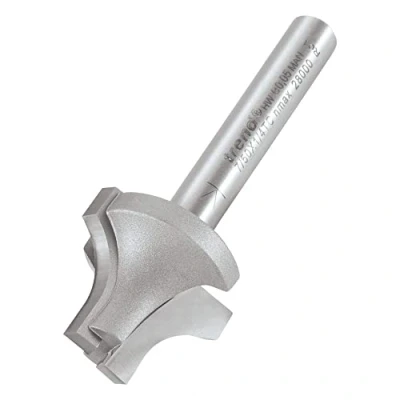 Image of Trend Professional Sash Bar Ovolo Joint Router Cutter Bit, 1/4 Inch Shank, 22mm Cut Diameter &amp; 18mm Length, 10mm Radius, Tungsten Carbide Tipped, 7/50X1/4TC
