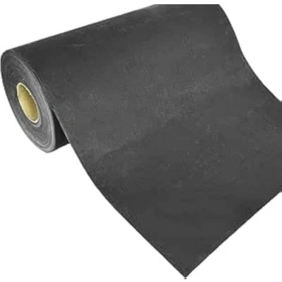 Image of Fashion Track Iron on Fusible Interfacing 90 cm Wide Nonwoven Fabric in Light Weight, for Sewing Crafts (Black, 1 Metre)