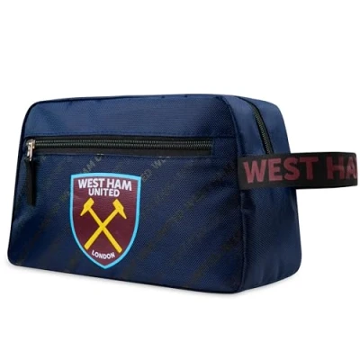 Image of West Ham United F.C. Toiletry Bags for Men, Hanging Wash Bag with Zipped Pocket Gifts Him