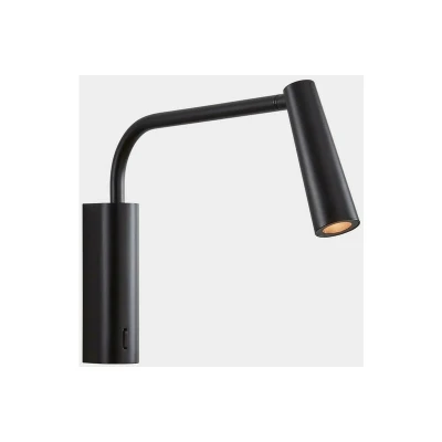 Image of Gamma Extend LED Reading Light Adjustable Arm Metallic Black IP20 2.1W 2700K