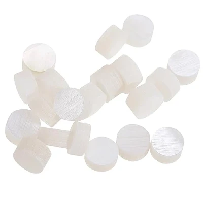 Image of Musiclily Pro 4mm Natural Mother of Pearl Guitar Fretboard Inlay Dots, White (Set 20)