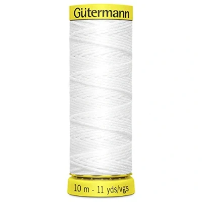 Image of Gutermann Shirring Elastic Stretch Thread 10m White Each