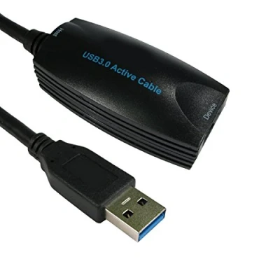 Image of kenable USB 3.0 SuperSpeed Repeater Extension Cable A Male to Female Active 5m [5 metres]