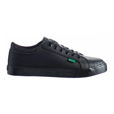 Image of Kickers Childrens Unisex Tovni Y Quilt Kids Black Trainers Leather (archived) Size UK 3