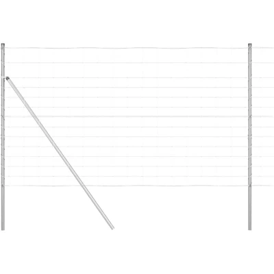 Image of vidaXL Field Fence 1.4x25 m Galvanized Steel