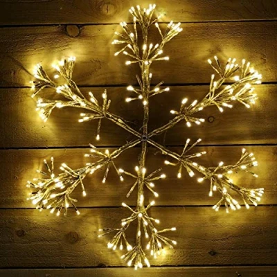 Image of Premier Decorations 60cm Gold Starburst Snowflake