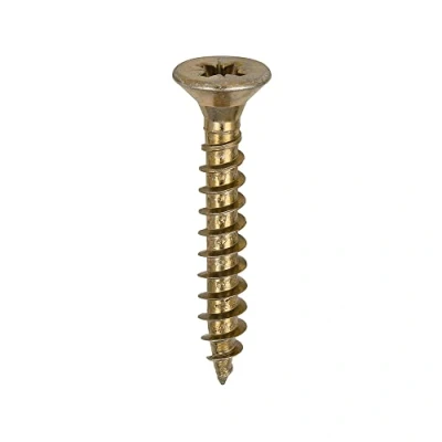 Image of TIMCO Solo Chipboard &amp; Woodscrews PZ Double Countersunk Yellow 6.0 x 40mm Box of 200