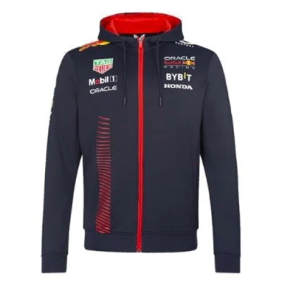 Image of Red Bull Racing Formula One Team Official 2023 1 Merchandise Replica Full Zip Hoodie/Sweatshirt Night Sky Men&#039;s (XL)