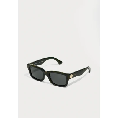 Image of Burberry Unisex Sunglasses, Size: 55, Check green