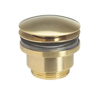 Image of Brushed Brass Universal Basin Waste Slotted or Un Finish