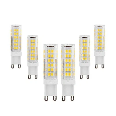 Image of WANGPEI G9 LED Light Bulbs 9W Equivalent 90W Halogen Warm White 3000k 900 Lumen AC220 240V 360 Beam Angle Energy Saving No Dimmable（Pack of 6）