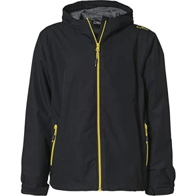 Image of CMP BOY&#039;S KID JACKET FIX HOOD ANTRACITE LEMONADE 6 YEARS
