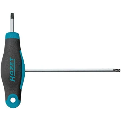 Image of HAZET T15 Allen Key (Short and Long Blade for Flexible use, Torx Profile, Size 829KKT T15, darkblue