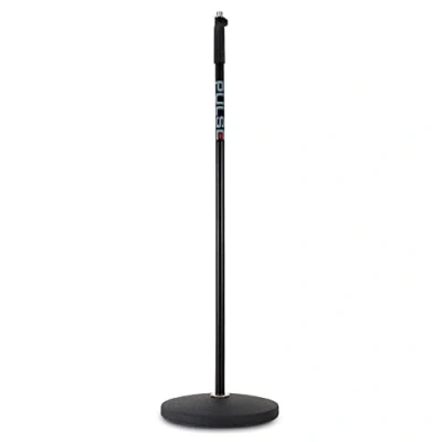 Image of Pulse Black Retro Round Base Microphone Stand