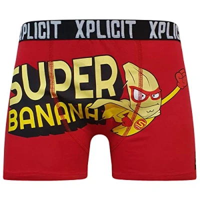 Image of Novelty 2k18Nov Mens Boys PG Designer Rude Boxer Shorts Trunks Funny Xmas Gift Underwear[Tickle My Pickle Black,XL]