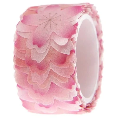 Image of Crafty Capers Cherry Blossom Flowers Sakura Washi Style Stickers Reel of 200