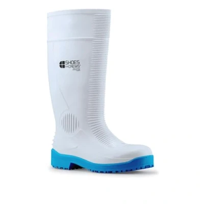 Image of Shoes for Crews GUARDIAN waterproof rubber safety boots made of PVC, S4, padded insoles, slip resistant outsole, 40 cm high men and women