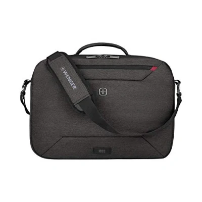 Image of Wenger MX Commute Laptop Bag for Shoulder, Notebook up to 16 Inches, Tablet 10 Women Men, Business University School Travel, Heather Grey
