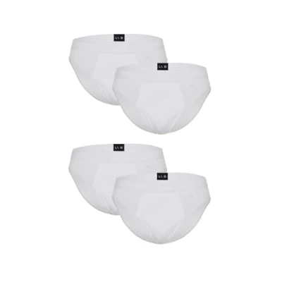 Image of Lovable LVB Men&#039;s Multipack Lp Underwear, Bianco Per 4, 5 (Pack of 4)