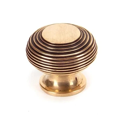 Image of From the Anvil Polished Bronze Beehive Cabinet Knob 40mm