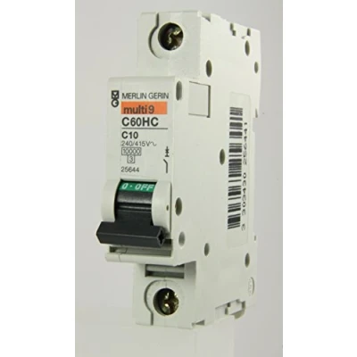 Image of MERLIN GERIN C 10 Amp MCB C60HC 25644 Circuit Breaker A