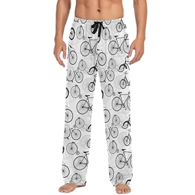 Image of JUMBEAR Bicycle Bike Print Mens Lounge Pants, Pyjama Bottoms Nightwear