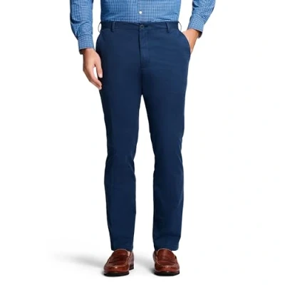 Image of Izod Men&#039;s Saltwater Stretch Flat Front Straight Fit Chino Pant Casual, Cadet Navy, 34W x 30L