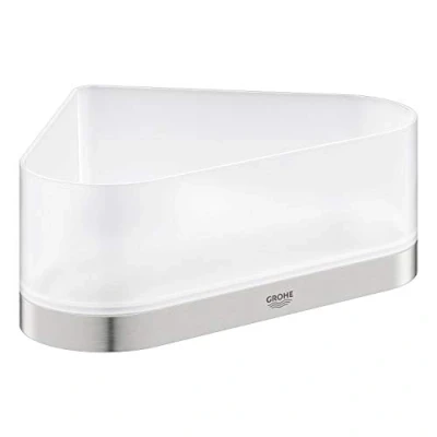 Image of GROHE Selection Corner Shower Tray with Holder Supersteel 41038DC0