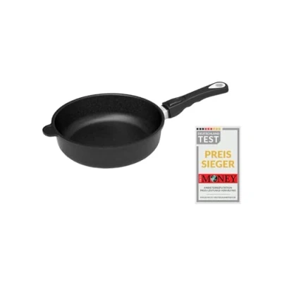 Image of AMT Gastroguss Sauté pan Ø 20 cm, Height 7 Removable Handle, cast Aluminium (Aluminium), Lotan® Non Stick Coating for Fat Free Cooking, AMZN 720 Z20B