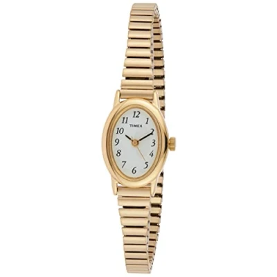 Image of Timex Cavatina Expansion Band Watch, Gold Tone/White, Classic