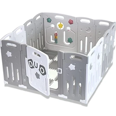 Image of Venture All Stars Duo Lite Baby Playpen Multi Award Winning Play Pen for Babies and Toddlers Includes Mats &amp; Activity Panel