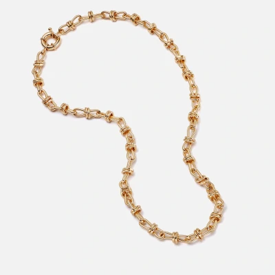 Image of Daisy London X Polly Sayer Gold Plated Knot Necklace