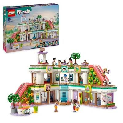 Image of LEGO Friends Heartlake City Shopping Mall with 5 Toy Shops for 8 Plus Year Old Girls, Boys &amp; Kids, Role Play Toys, Features 7 Mini Doll Characters, Birthday Gift Idea 42604