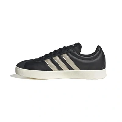 Image of adidas Women&#039;s VL Court Base Shoes, core Black/FTWR White/core White, 6 UK