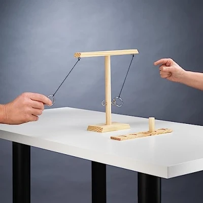 Image of #winning Ring Toss Drinking Game Classic Table Top Party Skill Games Two Players includes Marker and Shot Glass