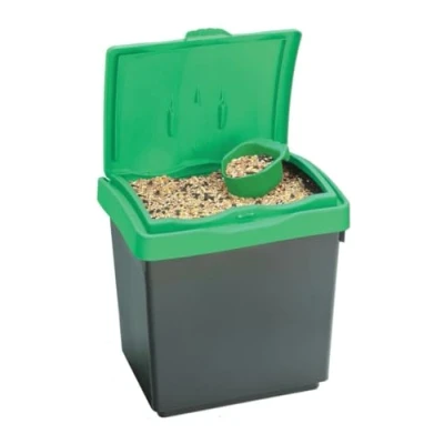 Image of Chabrias Ltd 30Ltr Dry Storage Bin Plastic Box Container with Scoop &amp; Lid Store Pet Food Bird Seed