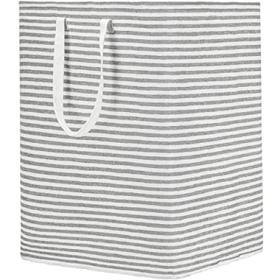 Image of DOKEHOM 120L Freestanding Laundry Hamper with Handle, Collapsible Extra Large Cotton Storage Basket for Clothes (Grey)