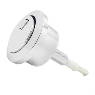 Image of CaScab Dual Flush Chrome Push Button Toilet Buttons System Replacement Tank Bbutton