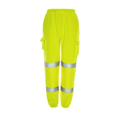 Image of Supertouch J8042 Hi Vis Jogging Bottoms, Medium, Yellow